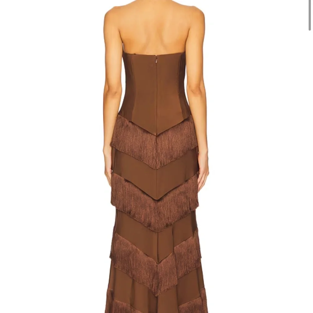 House of Harlow 1960 Brown Strapless Maxi Dress - Picture 3 of 5